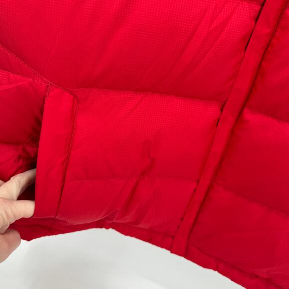 Columbia Puffer Vest Mens Large L Red Orange Full Zip Down Filled + Pockets - Picture 4 of 6